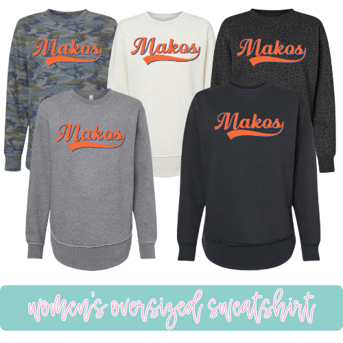 Vintage Makos- Oversized Sweatshirt