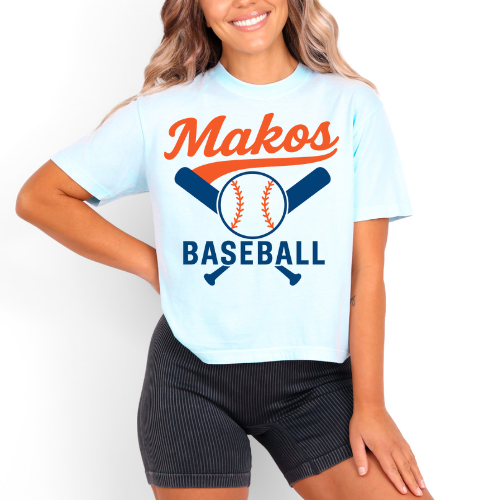 Makos Baseball Boxy Tee-Multiple Colors