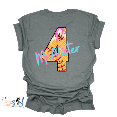 Personalized Baseball Drip Shirt (Any Name)