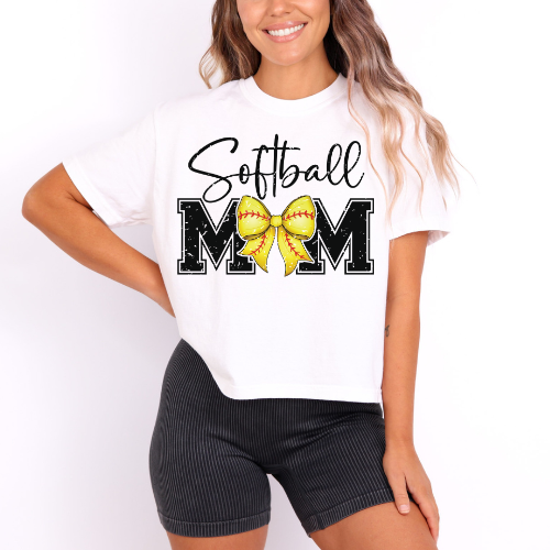 Softball Boxy Tee-Multiple Colors