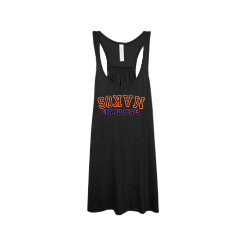 Upside Down Makos Black- Flowy Racerback Tank