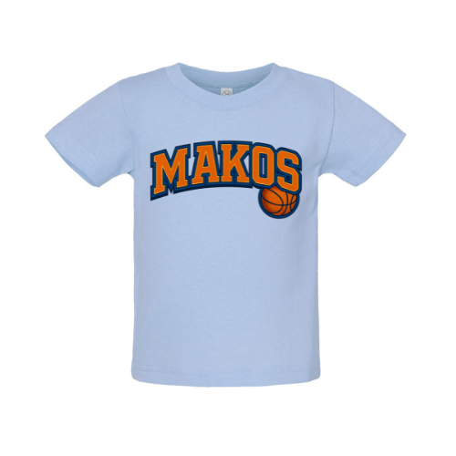 Makos Basketball Toddler Tee (different colors available)