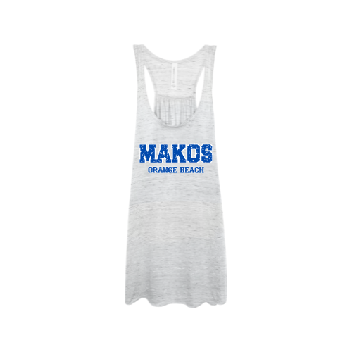 Varsity Mako- Marble/Royal- Flowy Racerback Tank