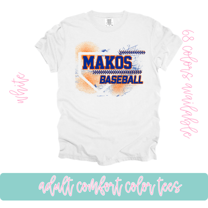 Makos Baseball- Comfort Color