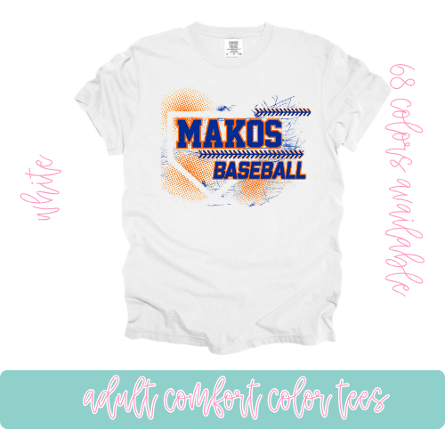 Makos Baseball- Comfort Color