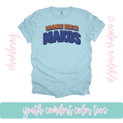 Orange Beach Makos Comfort Color-Youth