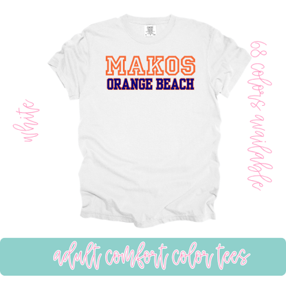 Mako Orange Beach- Comfort Color