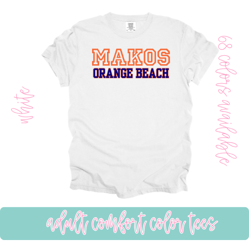 Mako Orange Beach- Comfort Color
