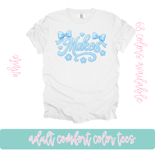 Makos Bow- Comfort Color