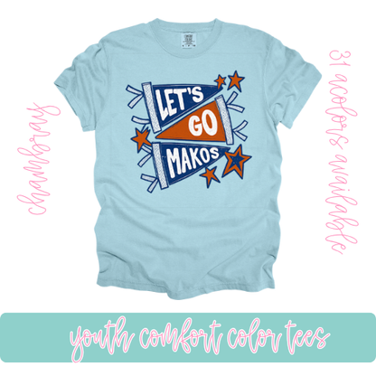 Let's Go Makos Comfort Color-Youth
