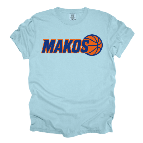 YOUTH Makos Basketball Comfort Color & Gildan- Different Color Option