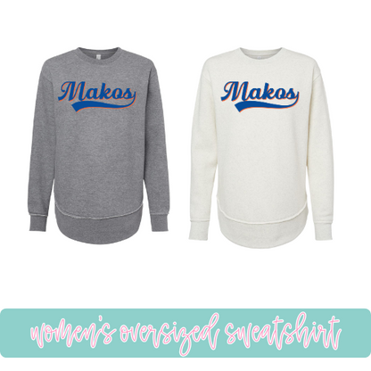 Vintage Makos- Oversized Sweatshirt