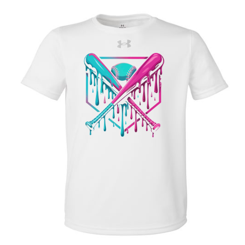 (Youth) Pink/Blue Drip-UA
