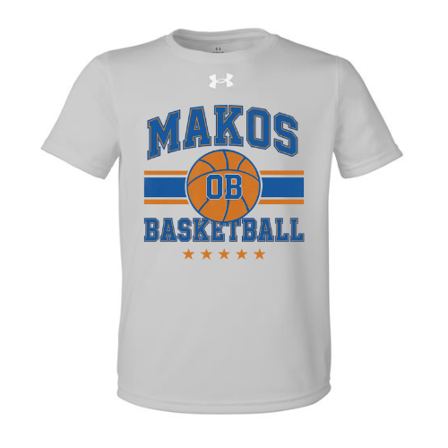 (Youth) Grey Old School Makos Basketball-UA