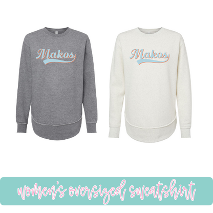 Vintage Makos- Oversized Sweatshirt