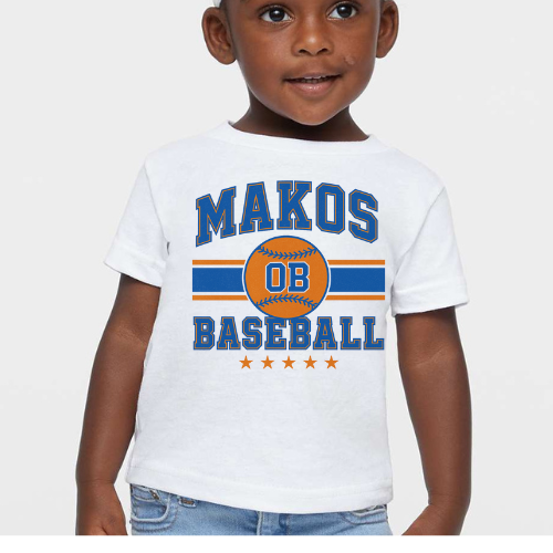 Makos Baseball- Infant Tee (different colors available)