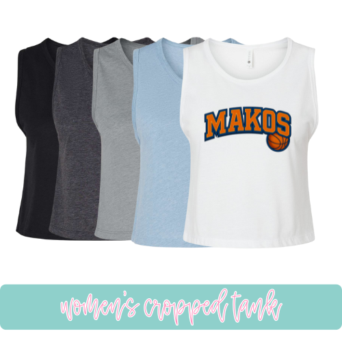 Makos Basketball- Cropped Tank