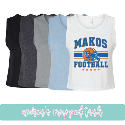 Makos Football- Cropped Tank
