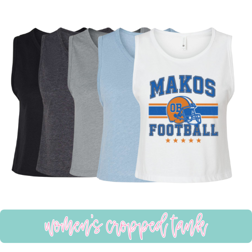 Makos Football- Cropped Tank