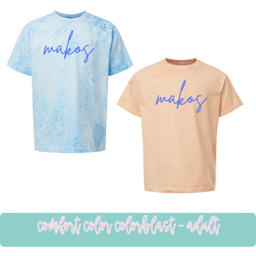 Simple Makos- Colorblast Comfort Colors Adult