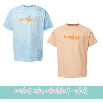 Simple Makos- Colorblast Comfort Colors Adult