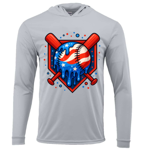 USA Drip- Hooded Long Sleeve- Youth & Adult- Different Color Option