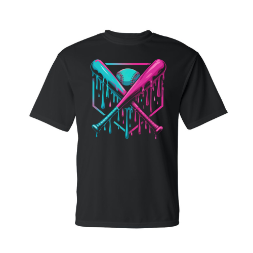 Pink Blue Drip -(Youth & Adult Dri Fit) Multiple Colors Available