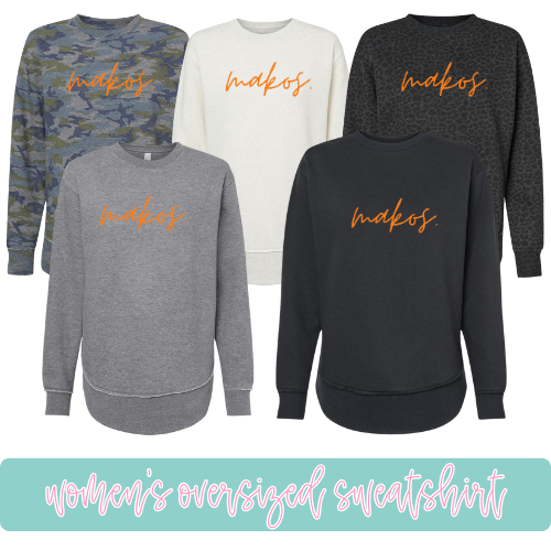Simple Makos Oversized Sweatshirt