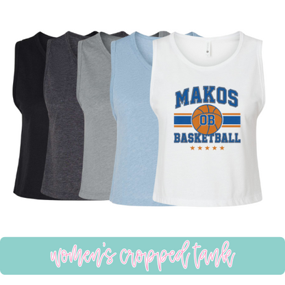 Makos Basketball- Cropped Tank