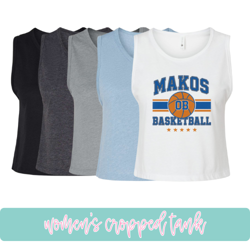 Makos Basketball- Cropped Tank
