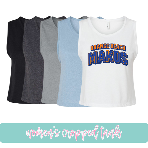 Orange Beach Makos- Cropped Tank