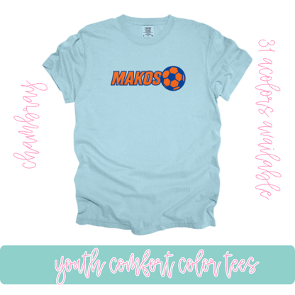 Makos Soccer- Comfort Color-Youth