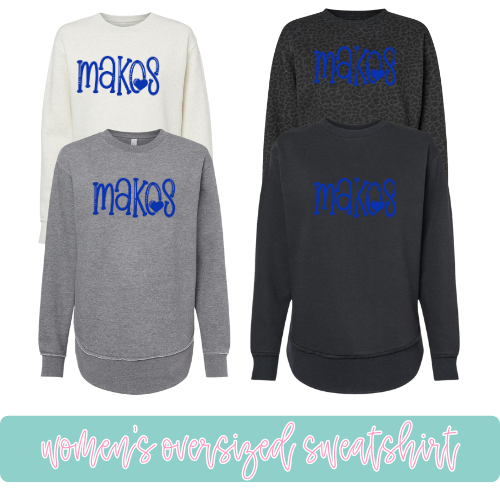 Royal Girly Makos- Oversized Sweatshirt