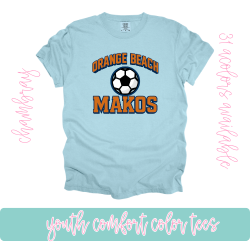 Makos Soccer- Comfort Color-Youth