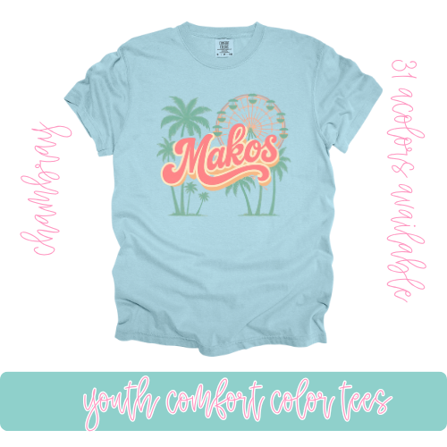 Palm Tree Makos Comfort Color-Youth