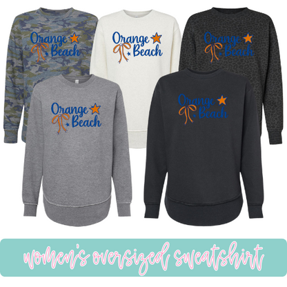 Orange Beach Oversized Sweatshirt