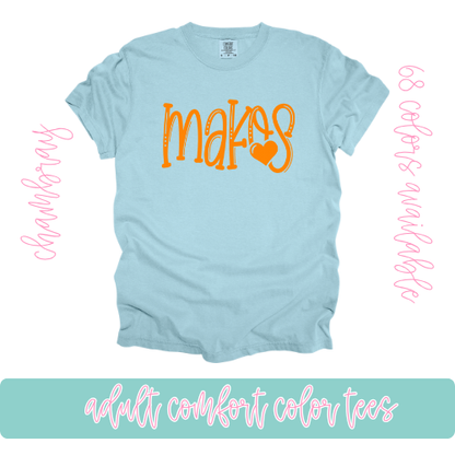 Orange Girly Makos- Comfort Color