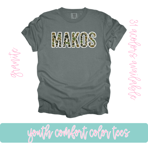 Camo Makos Comfort Color-Youth