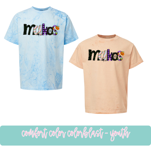 Makos Halloween- Colorblast Comfort Color- Youth