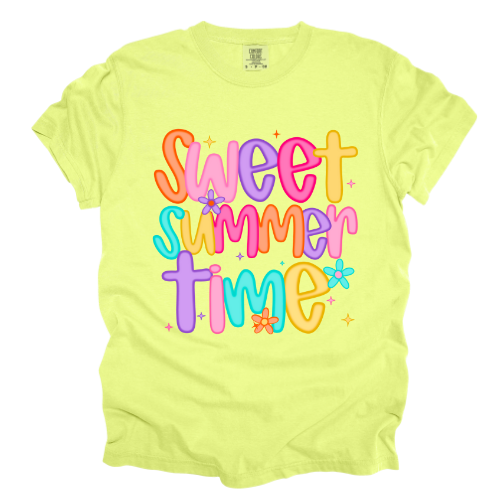 Sweet Summer Time Comfort Color & Gildan - Different Color Options