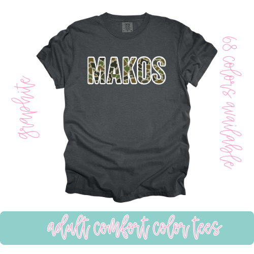 Camo Makos- Comfort Color