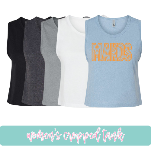 Preppy Makos- Cropped Tank