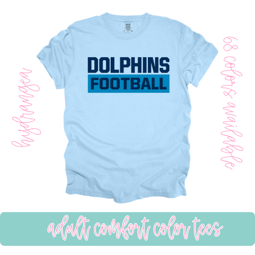 Dolphins Football-Comfort Color