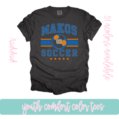 Makos Soccer- Comfort Color-Youth