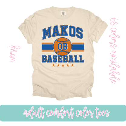 Makos Baseball- Comfort Color