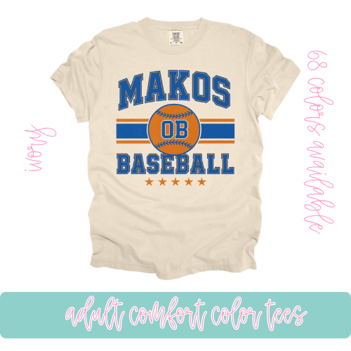 Makos Baseball- Comfort Color
