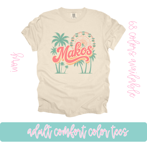Makos Palm Trees- Comfort Color