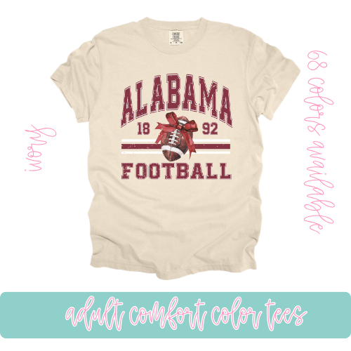 Alabama Football Bows Comfort Color