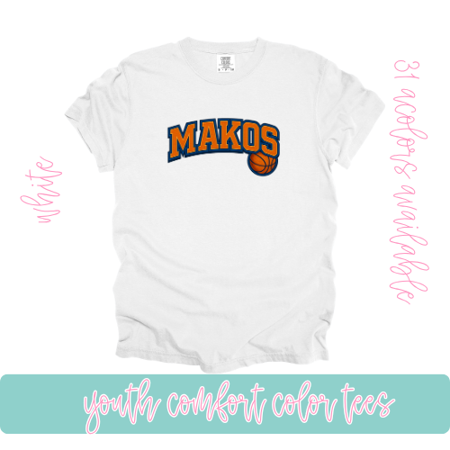 Makos Basketball Comfort Color-Youth