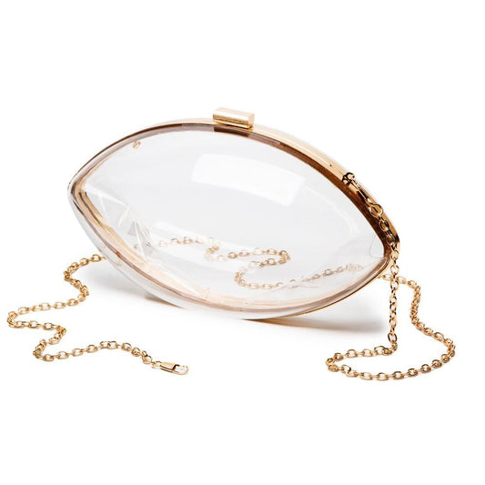 Clear Football Clutch